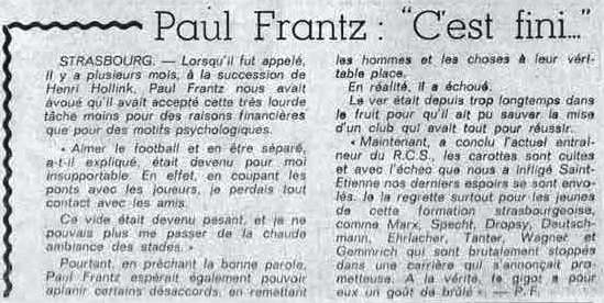 FranceFootball, 30 avril 1976.